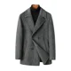 thumbnail image 3 of Abrigo de lana para hombre, informal, de diseñador, de lujo, chaqueta de otoño, de lana de doble cara, calefactable, resistente al viento, 3 of 4