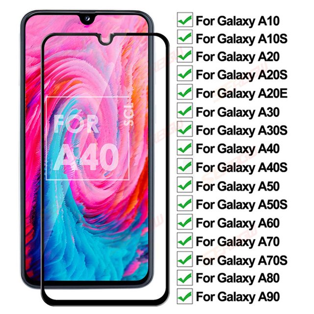 Vidrio templado antiexplosión 200D para Samsung galaxy A10 A20 A30 A40 A50 A60 A70 A80 A90 Protector de pantalla A20E A30S A50S película de vidrio Tan Jianjun unisex