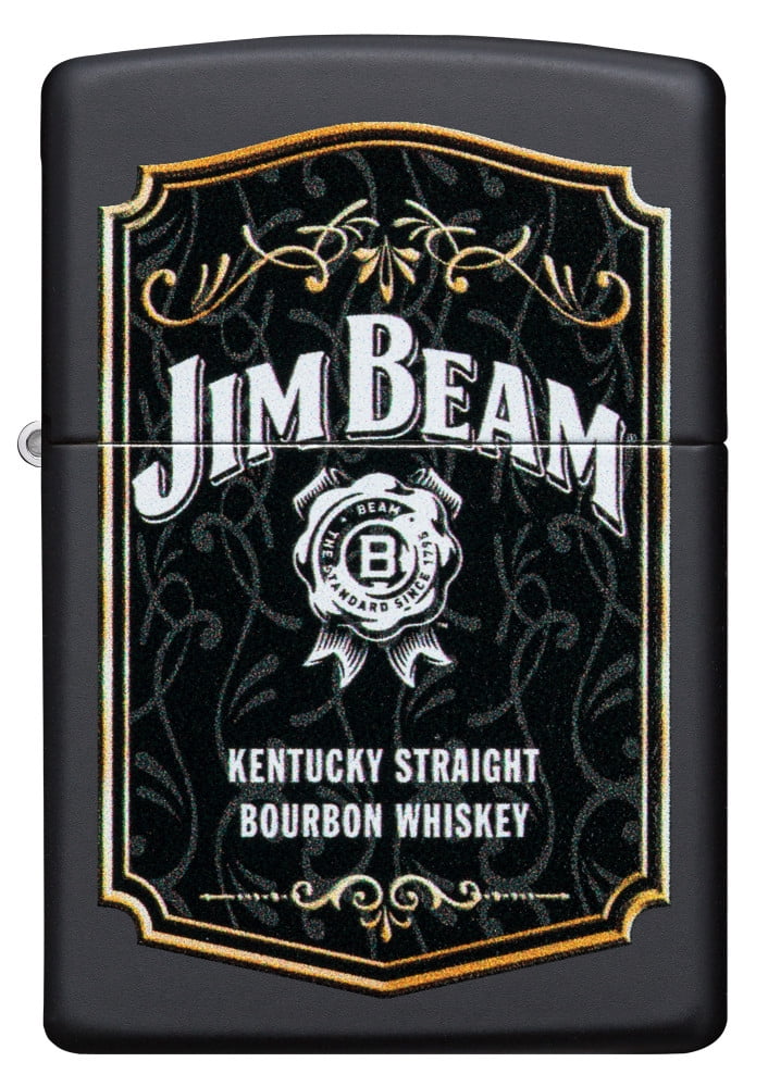 Zippo Jim Beam Black Matte Pocket Lighter