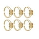 thumbnail image 3 of 6 piezas de 20 mm de placa redonda de cobre en forma de Y para hacer pulseras y cadenas de joyería (doradas), 3 of 7