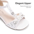 thumbnail image 3 of Sandalia DREAM PAIRS KKUMHS2501 Niñas Blanca con Lazo de Perlas, 3 of 6