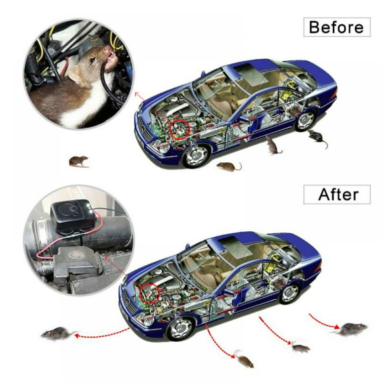 Under Hood Animal Repeller Squirrel Mice Rodent Repellent for Car