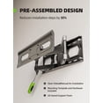 thumbnail image 3 of USX MOUNT Soporte de pared para TV para televisores de pantalla plana/LED/4K de 32 a 65 pulgadas de hasta 110 libras, soporte de TV de movimiento completo, soporte de TV giratorio/inclinable con brazo, 3 of 5