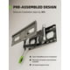 thumbnail image 3 of USX MOUNT Soporte de pared para TV para televisores de pantalla plana/LED/4K de 32 a 65 pulgadas de hasta 110 libras, soporte de TV de movimiento completo, soporte de TV giratorio/inclinable con brazo, 3 of 5