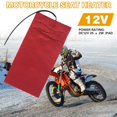thumbnail image 2 of 12V Universal Carbon Fiber Seat Heater Cover Heating Motorcycle UTV XP ATV C1F8, 2 of 8