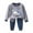 Dark Gray, variant on Toddler Baby Boy Clothes Children's Thermal Underwear Set Cotton Fall Winter Home Wear Baby's Clothing Dark Blue,3-6 Months