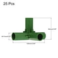 thumbnail image 2 of Conector de Plástico 17mm 4 vías Unique Bargains para Tubería Accesorio de Jardinería paquete de 25, 2 of 5