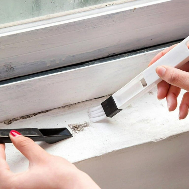 2 In 1 Multipurpose Window Groove Cleaning Brush Portable Cranny