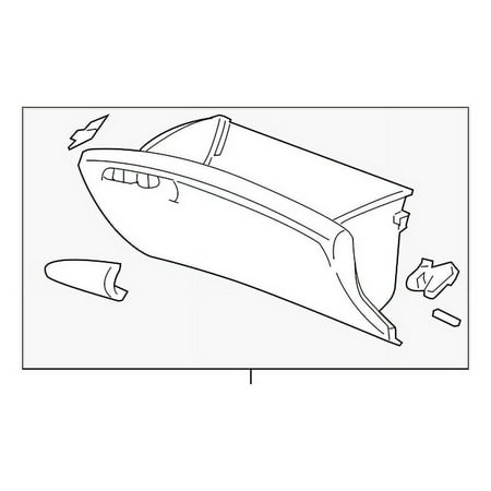 Genuine OE Honda Glove Box Assembly - 77500-SNA-A02ZH Fits select: 2009-2011 HONDA CIVIC