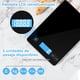 thumbnail image 2 of Báscula Digital Cocina, Bascula para Alimentos de con Superficie de Vidrio Templ y Pantalla LCD, Balanza de Cocina Pesa Comida de Capacidad 1g-10, Color Negra (Baterías Incluidas), 2 of 4