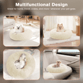 thumbnail image 4 of CshidWorld 24 Inch Calming Donut Dog Bed for Small Dogs, Anti-Anxiety Cozy Soft Round Pet Bed, Fluffy Washable Dog Bed for Small Medium Dogs and Cats, 4 of 9