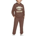thumbnail image 2 of DISNIMO Cute Brown Mushroom Hoodie Girls Hoodies And Sweatpants Set for Girls Hoodies Set Size 10-12 Kids Hooded Sweatshirt Girls Hoodies Outfits Girls Pullover Hoodies Long Sleeve Hoodie Pocket, 2 of 7
