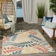 thumbnail image 2 of Nourison Aloha 3'6" x 5'6" Ivory Blue Modern Indoor/Outdoor Area Rug, 2 of 9
