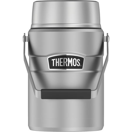 Stainless Steel Genuine Gift Box - Thermos SK3030MSTRI4 47-Ounce Stainless King Big Boss Stainless Steel Food Jar with 2 Inner Containers (Silver)