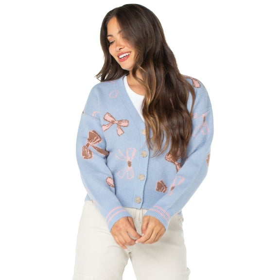 Celebrity Pink Women's and Women's Plus Long Sleeve Cardigan, Sizes XS-3X