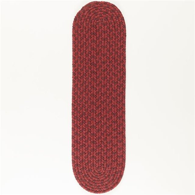Rhody Rug TR42A008X028 8 x 28 ft. Twin River Stair Tread, Red & Multi Color