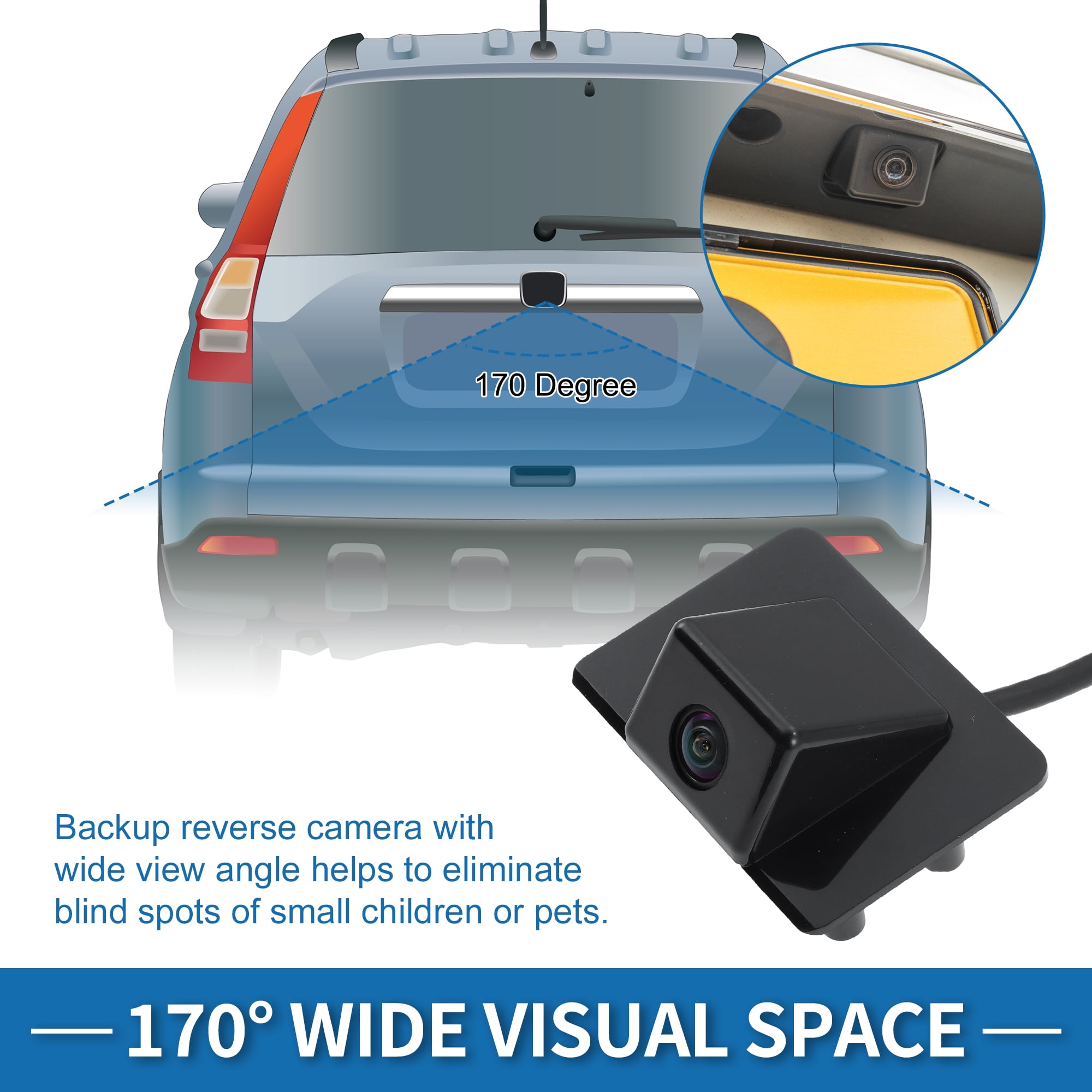 Unique Bargains Rear View Camera for Cadillac Escalade and for Chevrolet Tahoe 2009-2014