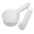 thumbnail image 5 of WHAMVOX Measuring Cups and Spoons Set for Kitchen Use Reusable Plastic White Spoon Measurement Set 1 Set, 5 of 8