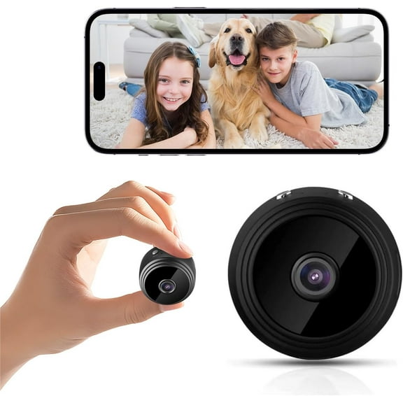 1080P Indoor Camera Wireless, WiFi Wireless Small Camera, Home Security Camera with Night Vision, App Control