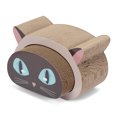 thumbnail image 5 of Pefilos 18" Cat Scratching Cardboard for Indoor Cats, Cat Scratcher Lounge, Scratch Pad Toys with Catnip, Brown, 5 of 11