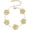 Gold, variant on 18K Gold Plated Clover Bracelet Dupes Bracelet Set for Women Flower Leaf Lucky Clover Bracelets Trendy Jewelry Birthday Gifts for Women/MoM/Friends