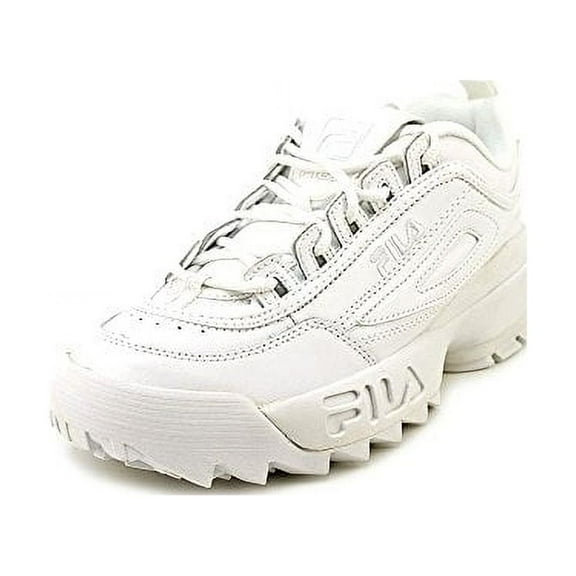 Fila Disruptor II Sneakers Kids 6.5 Triple White Midcut Casual Shoes