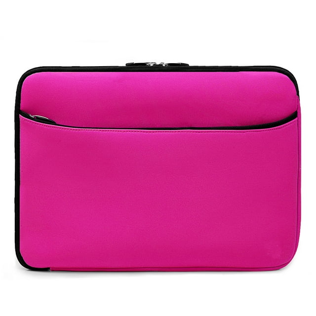 14 inch Laptop Sleeve Case - Protective Sleeve Bag for 14" Notebook Computer, Water-Resistant Portable Slim Case (Magenta)