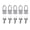 Nickel color, variant on Tibvox 5Pcs Portable Suitcases Locker Securing Lock With Key Diary Padlocks Key Lock