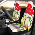 thumbnail image 2 of Vsdgher Avocado Lovers Wearing Umbrella Automotive Seat Covers for Cars Trucks and SUVs – Car Seat Covers for Truck Seat Protectors Set of 2, 2 of 7