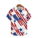 thumbnail image 4 of Camisa Impresa de Manga Larga para Hombre con Cuello Girado, Blusa de Botón Casual Blusa de Manga Corta, 4 of 5