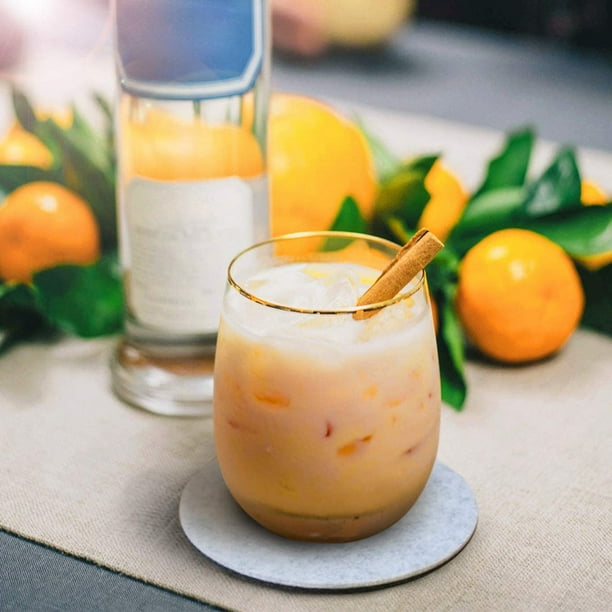 Posavasos redondos de fieltro absorbentes, resistentes al calor, reutilizables, para regalos de inauguración de la casa y suministros de mesa, 8 unidades