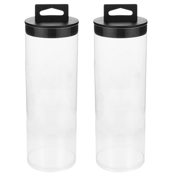 FRCOLOR 2Pcs Transparent Tennis Ball Holder Portable Tennis Ball Bottle for Tennis Balls Tennis Supply