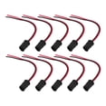 thumbnail image 2 of 10 Pcs T10 W5W LED Socket Holder Light Bulb Extension Socket Lamp Bulb Holder for Car Motorcycle, 2 of 12