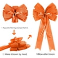 thumbnail image 3 of Dalrosia 2PCS Fall Bows for Wreaths Decor,Fall Tree Topper Bow Decorations,Decorative Bow with Orange Burlap and Glitter String for Autumn Thanksgiving Holiday Home Front Door Outdoor, 3 of 6