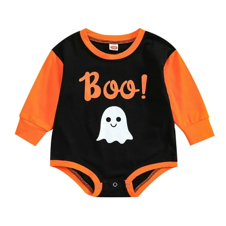 

Olive Baby Boy Boys Girls Long Sleeve Cartoon Letter Prints Romper Bodysuits 4