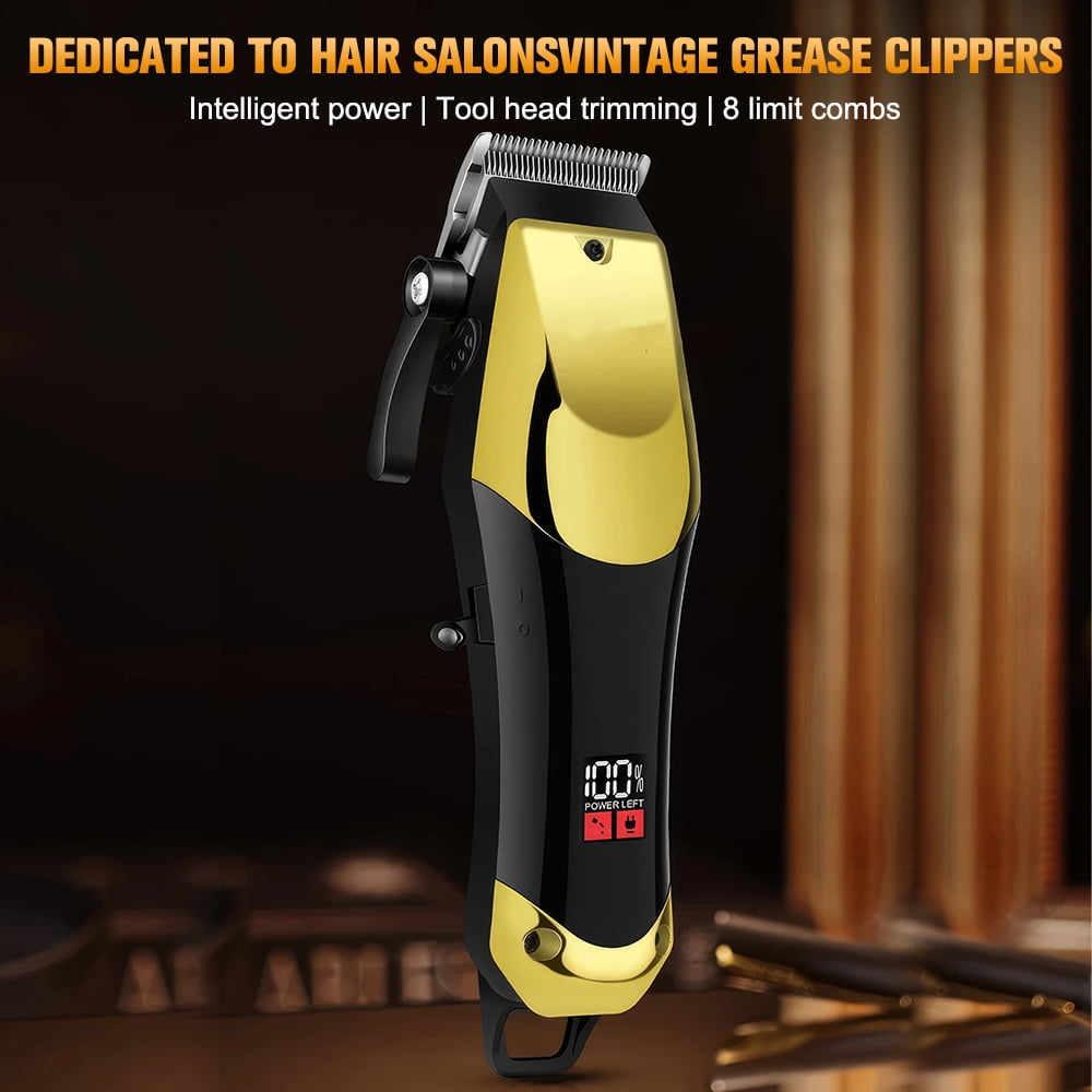 Homitt 3 Pack Professional Hair Clipper Kit for Men, Beard Trimmer Set and Kit, Cordless Men's Hair Trimmer, Electric Shaver, Hair Clipper with LED Display for Home and Barber