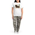 thumbnail image 4 of CafePress - Dachshund (Blk/Tan) Tangled In Christmas Lights Wo - Women's Short Sleeve Print T-Shirt and Pants Light Cotton Pajama Set, 4 of 7