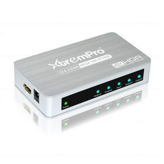 Slim 1x2 Port 1 Input 2 Output HDMI 2.0 Aluminium 4K 2K 60Hz HDR HDCP