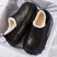 thumbnail image 1 of Zapatillas de algodón impermeables para mujer, cálidas para el invierno, para el hogar, con suela gruesa, antideslizantes, con bolsa de confinamiento, zapatos de algodón para mujer, 1 of 6