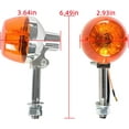thumbnail image 4 of waltyotur 2 pcs LED Turn Signal Lights Indicator Lights 12mm Bolt Motorcycle Lights, 4 of 5