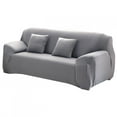 thumbnail image 4 of ZPSHYD Housse de Canapé Extensible, Style Européen Anti-Dérapant Polyester Élastique Doux Housse de Protection de Canapé Gris (Personnes Doubles), 4 of 8