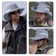 thumbnail image 1 of Gorra con visera y protección solar (1 unidad), transpirable, unisex, de poliéster, ideal para senderismo, pesca y protección solar (azul claro)., 1 of 9