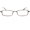 Dark Bronze, variant on Unisex Optical Eyewear - Rectangle Shape, Metal Full Rim, Shiny Beige