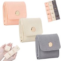 Mini Travel Jewelry Bag, Portable Foldable Mini Travel Jewelry Roll Bag with Buckle, Small Jewelry Box for Travel Essentials, Earrings, Rings, Necklaces
