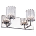 thumbnail image 2 of Woodbridge Lighting Candice 2Lt Glass LED Bath Light in Chrome/Swizzle Stick, 2 of 3