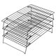 thumbnail image 1 of Rejillas de Refrigeración para Cocinar y Hornear, Rejilla para Hornear Galletas de 3 Niveles, Rejilla de Alambre Antiadherente, Estante para BBQ, Bandeja para Pan, 1 of 7