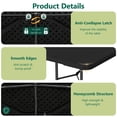 thumbnail image 4 of WLLJOY 8FT Folding Table, Portable Heavy Duty Camping Table with Carrying Handle, Anti-fouling and Sun-Proof Suitable for Meetings, Parties, Camping and Weddings, Black, 4 of 10