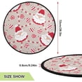thumbnail image 2 of Coolnut Christmas Santa Claus Ball Christmas Tree Mats Waterproof Tree Skirt, Xmas Cute Xmas Tree Stand Tray Mat Floor Protector Pad for Holiday Party Decoration, 28.3", 2 of 6
