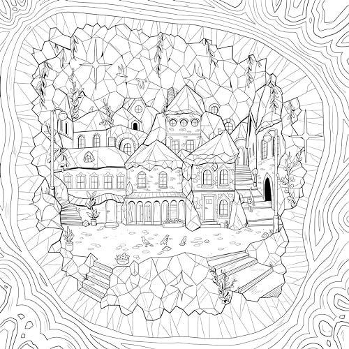 Mythographic Color and Discover: Crystal Kingdom: An Artist’s Coloring Book of Prismatic Playgrounds