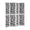 White, variant on Roundhill Furniture Aurra 4-Panel Wood Room Divider, Folding Portable Partition Screen, Black